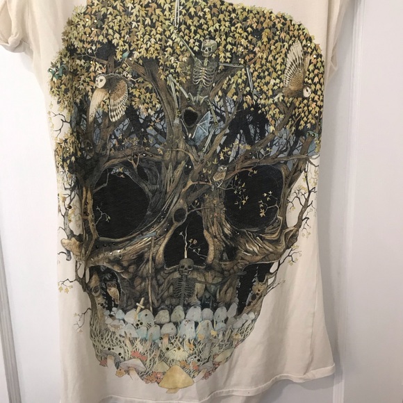 Rare All Saints Forgotten Woods backless T-shirt - Picture 8 of 8